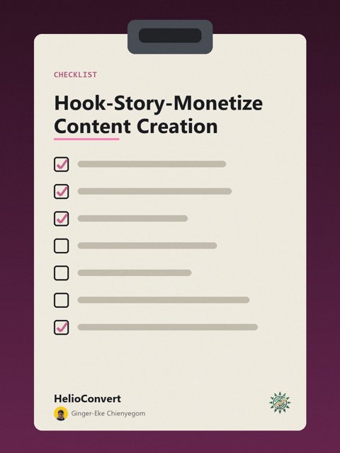 Hook-Story-Monetize Content Creation