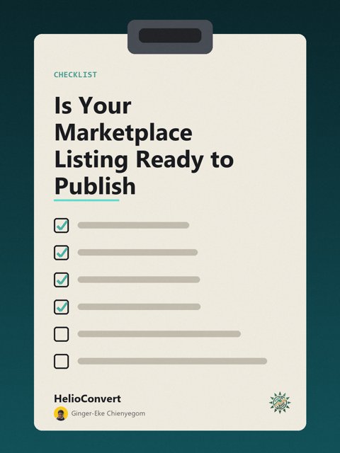 Is Your Marketplace Listing Ready to Publish