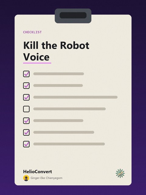 Kill the Robot Voice