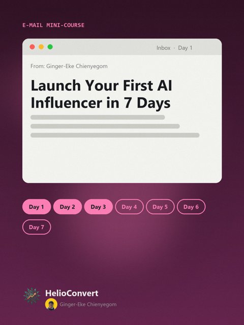 Launch Your First AI Influencer in 7 Days
