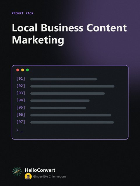 Local Business Content Marketing