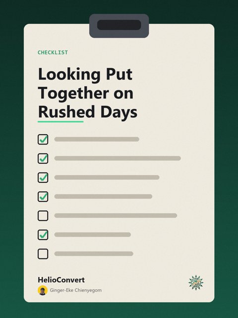Looking Put Together on Rushed Days