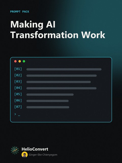 Making AI Transformation Work