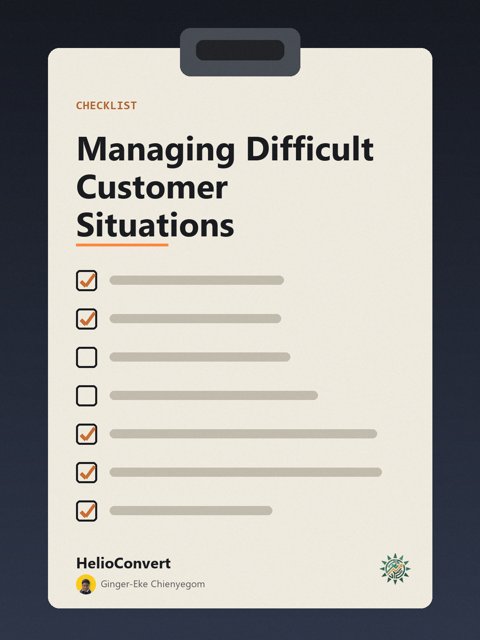Managing Difficult Customer Situations