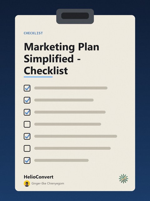 Marketing Plan Simplified - Checklist