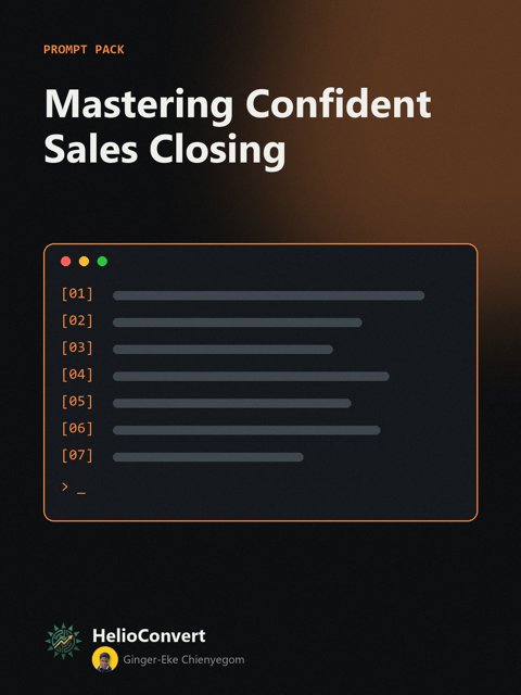 Mastering Confident Sales Closing