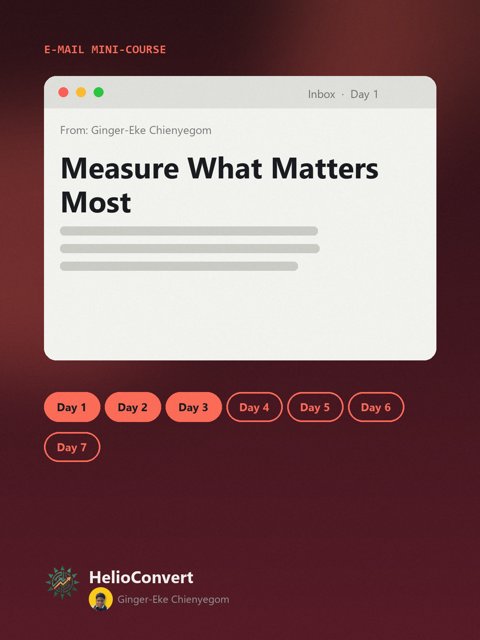 Measure What Matters Most