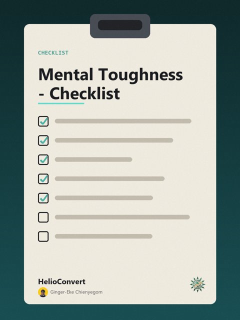 Mental Toughness - Checklist