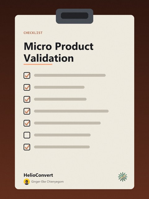 Micro Product Validation