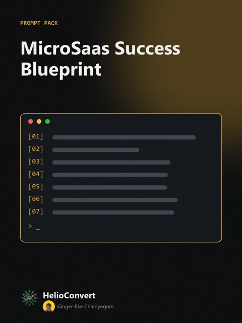 MicroSaas Success Blueprint