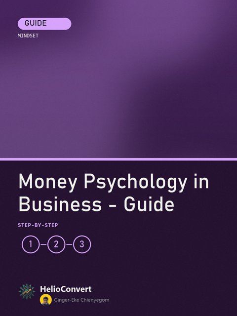 Money Psychology in Business - Guide