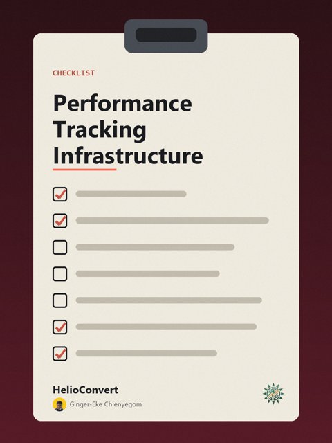 Performance Tracking Infrastructure