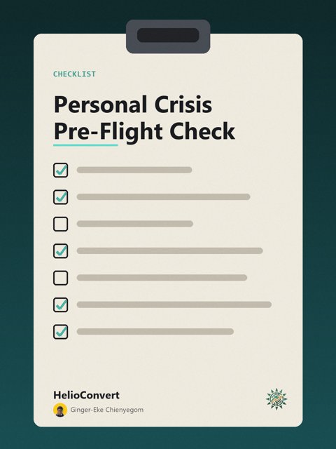 Personal Crisis Pre-Flight Check