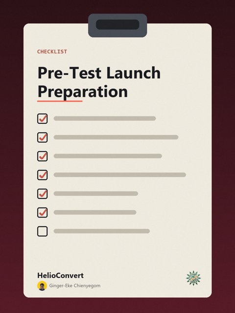 Pre-Test Launch Preparation