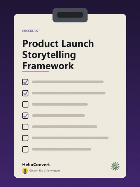 Product Launch Storytelling Framework