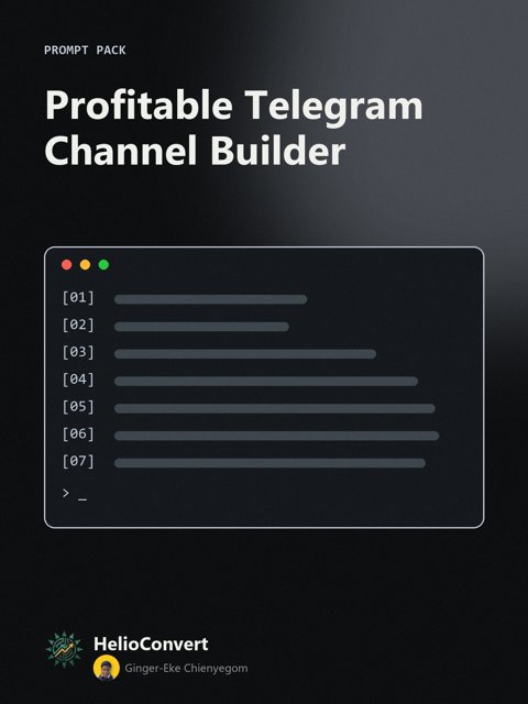 Profitable Telegram Channel Builder