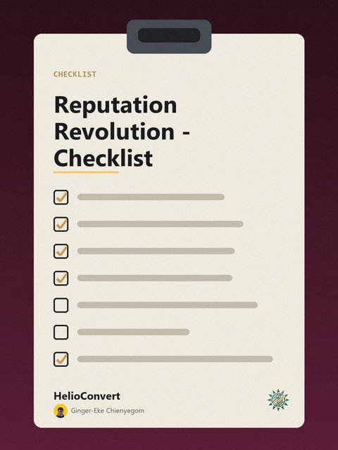 Reputation Revolution - Checklist
