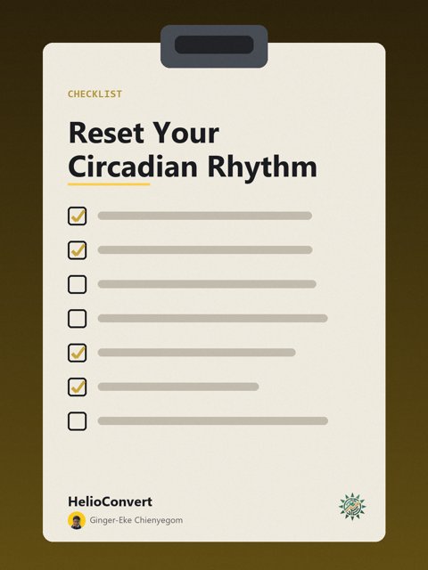 Reset Your Circadian Rhythm