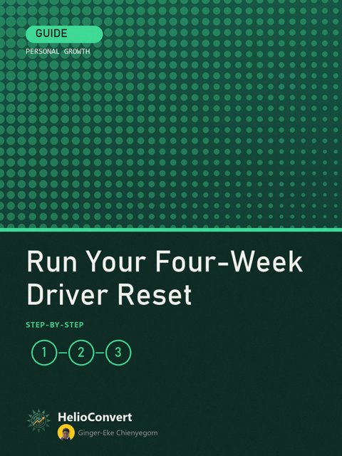 Run Your Four-Week Driver Reset
