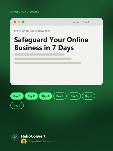 Safeguard Your Online Business in 7 Days