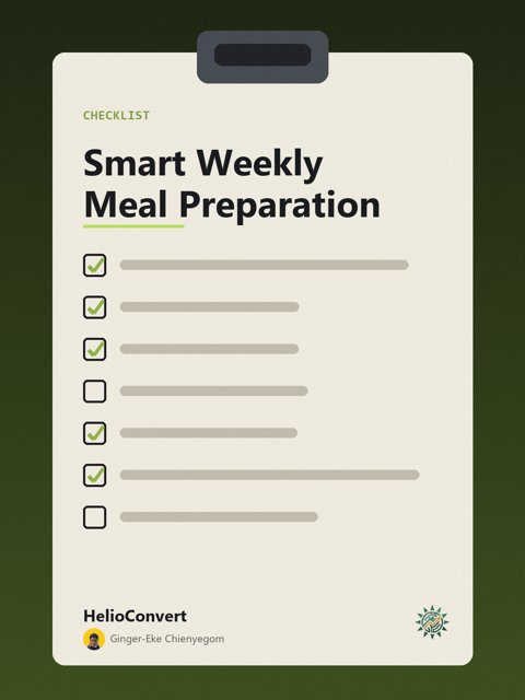 Smart Weekly Meal Preparation
