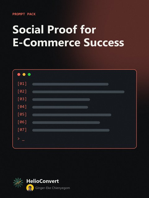 Social Proof for E-Commerce Success