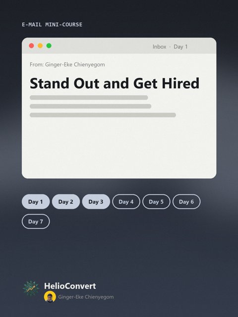 Stand Out and Get Hired