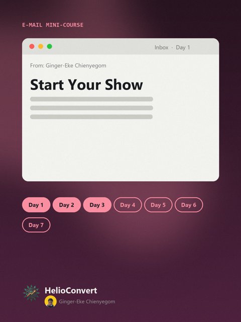 Start Your Show