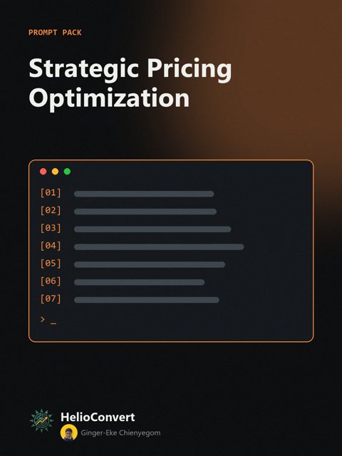 Strategic Pricing Optimization
