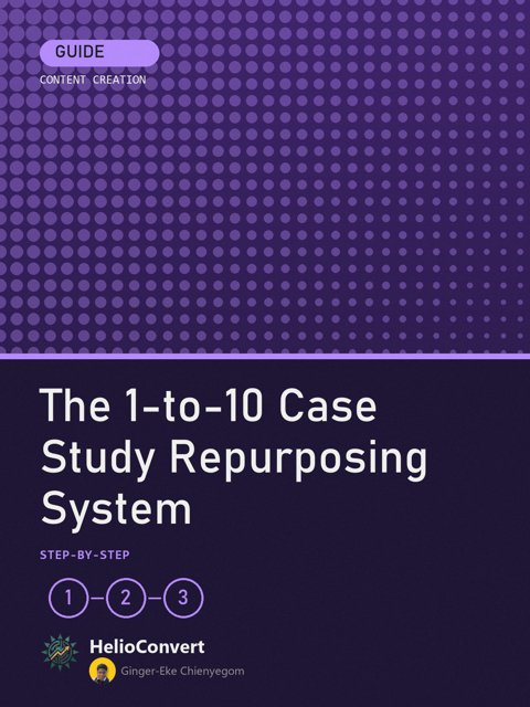 The 1-to-10 Case Study Repurposing System