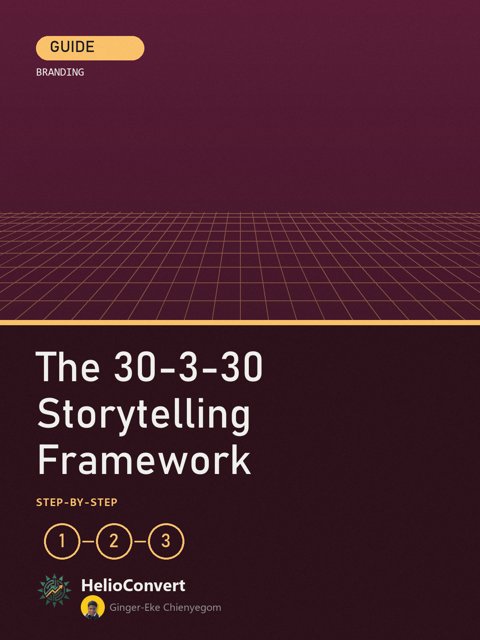 The 30-3-30 Storytelling Framework