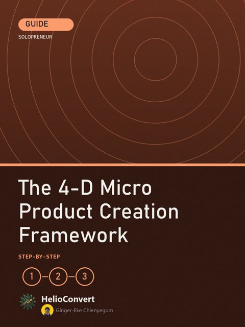The 4-D Micro Product Creation Framework