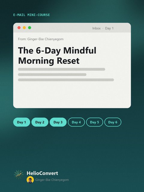 The 6-Day Mindful Morning Reset
