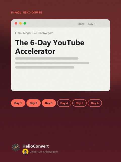The 6-Day YouTube Accelerator
