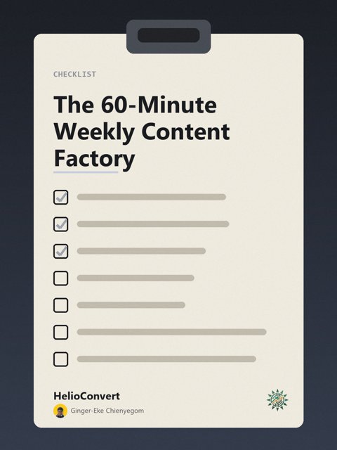 The 60-Minute Weekly Content Factory