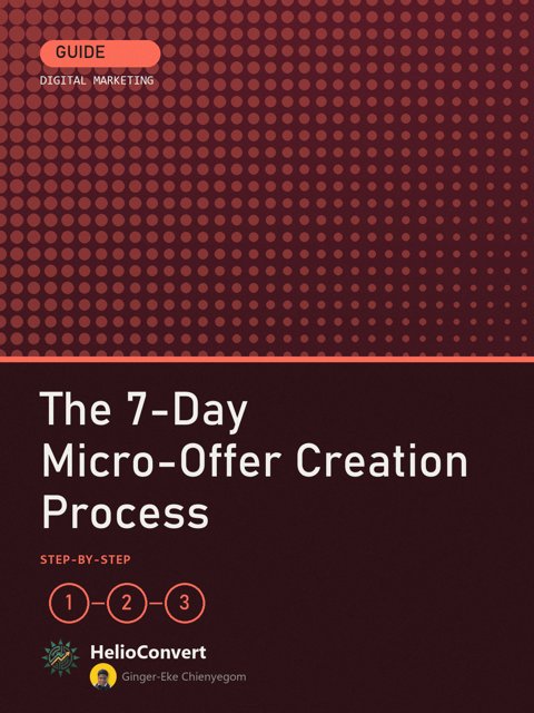 The 7-Day Micro-Offer Creation Process