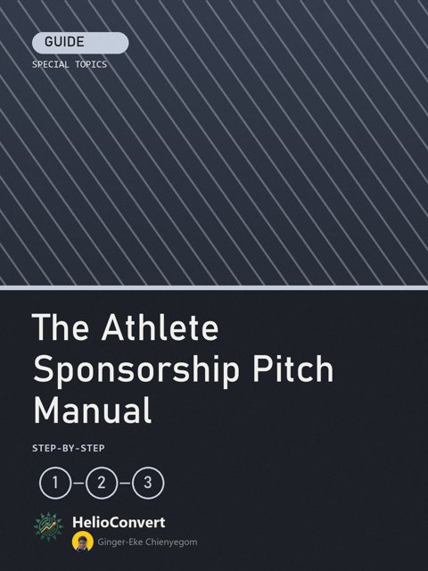 The Athlete Sponsorship Pitch Manual