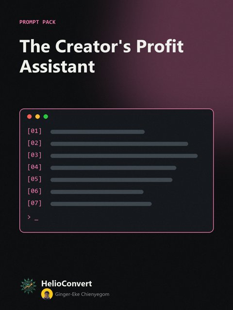 The Creator's Profit Assistant