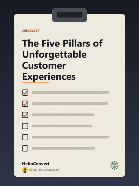 The Five Pillars of Unforgettable Customer Experiences