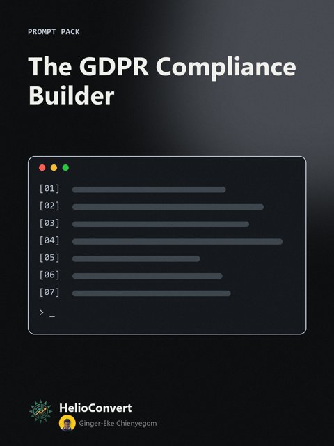 The GDPR Compliance Builder