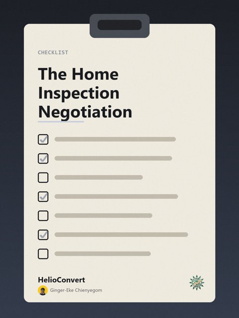 The Home Inspection Negotiation