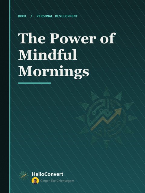 ✅The Power of Mindful Mornings