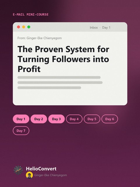 The Proven System for Turning Followers into Profit