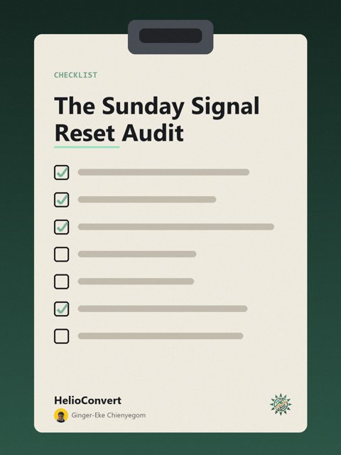 The Sunday Signal Reset Audit