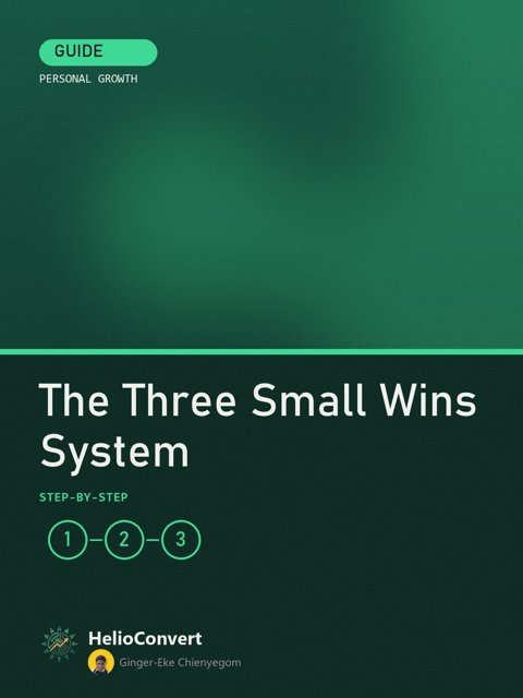 The Three Small Wins System