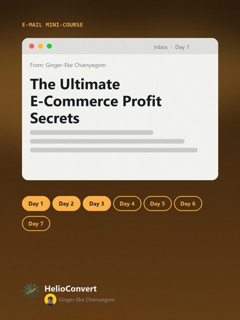 The Ultimate E-Commerce Profit Secrets