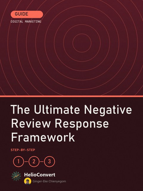 The Ultimate Negative Review Response Framework