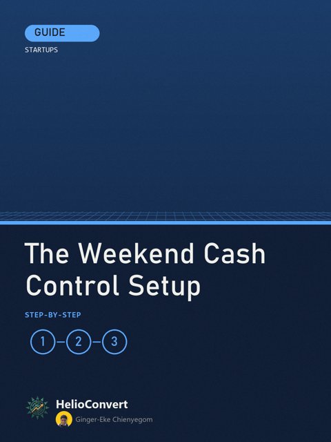 The Weekend Cash Control Setup