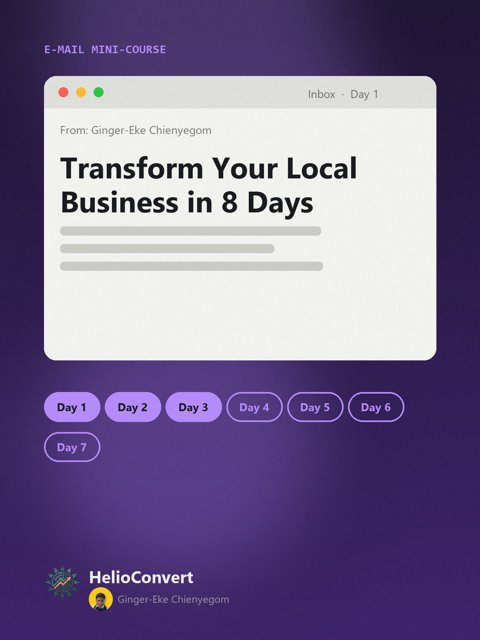 Transform Your Local Business in 8 Days