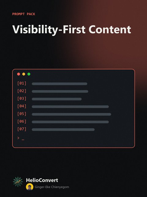 Visibility-First Content